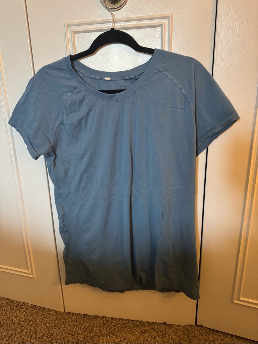 Athleta Athletic Short Sleeve Tee in Dusty Blue